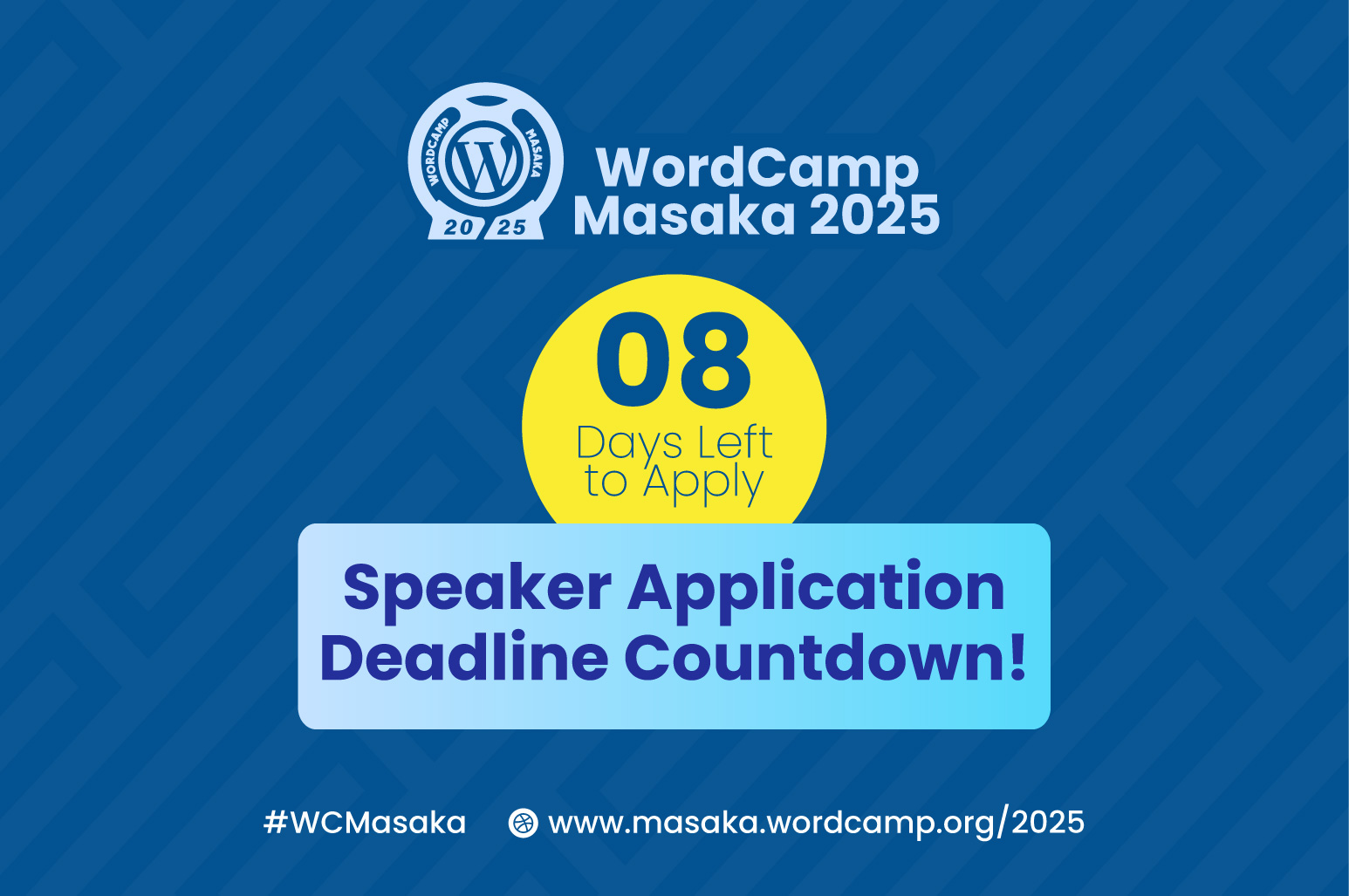 Speaker Application Deadline Extended for WordCamp Masaka 2025